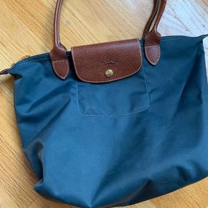Navy Longchamp bag